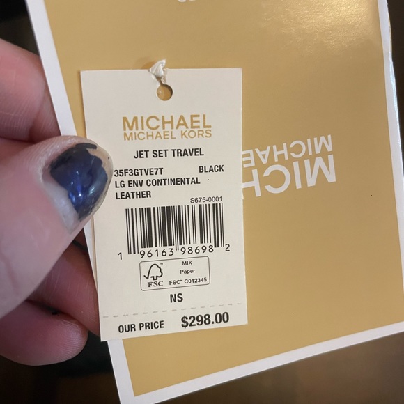 Michael Kors Jet Set Travel Large Envelope Wallet - Picture 4 of 5